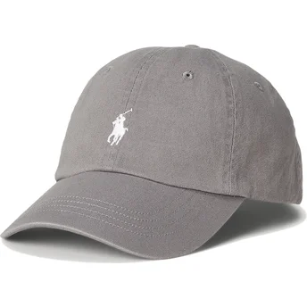 Șepci curbată gri reglabilă Cotton Chino Classic Sport de Polo Ralph Lauren