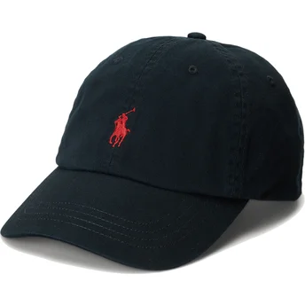 Șepci curbată negru reglabilă Cotton Chino Classic Sport de Polo Ralph Lauren