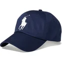 cappellino-curvo-blu-navy-regolabile-con-logo-bianco-big-pony-chino-classic-sport-di-polo-ralph-lauren