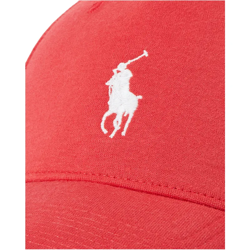 Gorra curva roja snapback con logo blanco Ponte Darted Modern Sport de Polo Ralph Lauren