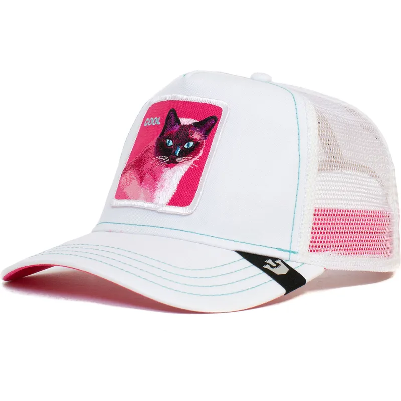epci-curbata-alb-snapback-cool-kitty-trip-the-farm-de-goorin-bros