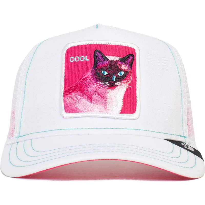 epci-curbata-alb-snapback-cool-kitty-trip-the-farm-de-goorin-bros