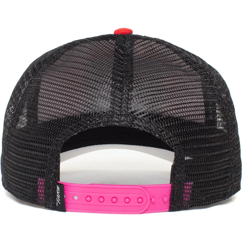 czapka-trucker-czerwona-i-czarna-lis-foxy-fox-trip-the-farm-od-goorin-bros