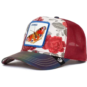 gorra-trucker-roja-mariposa-change-metamorphosis-the-farm-de-goorin-bros