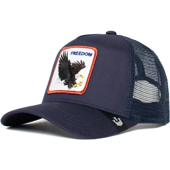 Czapka truckerka granatowa z orłem Freedom Truckin The Farm od Goorin Bros.