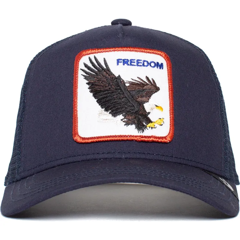 cappellino-trucker-blu-navy-aquila-freedom-truckin-the-farm-di-goorin-bros