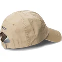 justerbar-ljusbrun-keps-med-bojd-skarm-och-bla-logotyp-cotton-chino-classic-sport-fran-polo-ralph-lauren