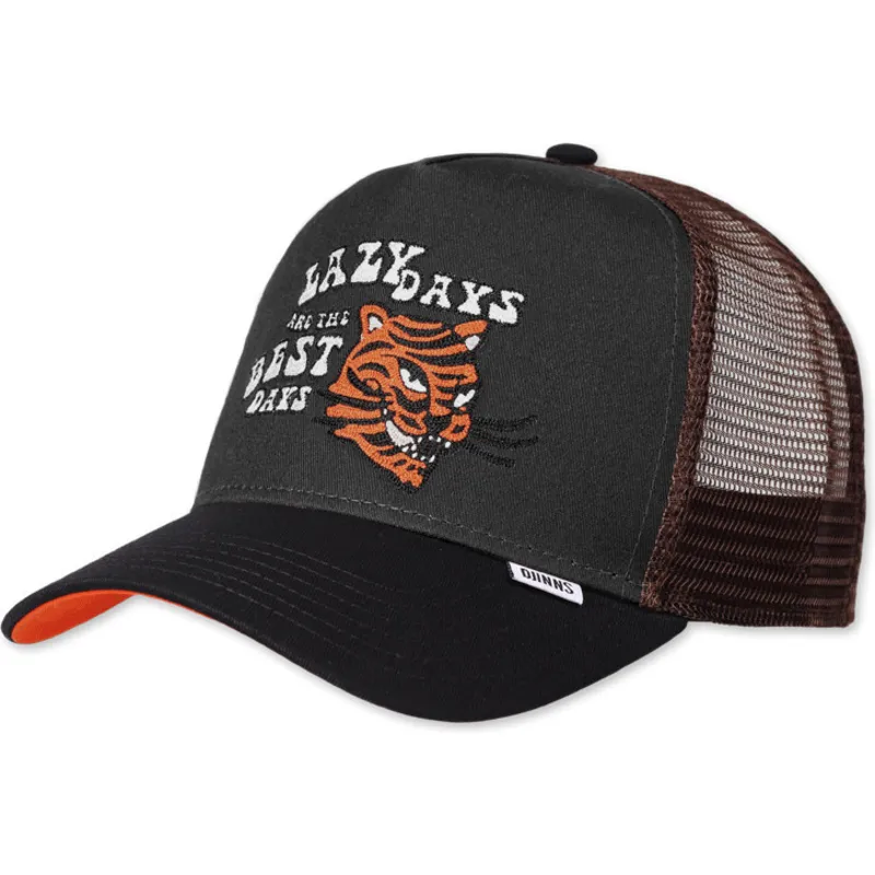 epci-curbata-negru-snapback-lazy-tiger-hft-lazy-days-are-the-best-days-de-djinns