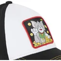 vit-och-svart-bojd-keps-snapback-tom-t12-looney-tunes-fran-capslab