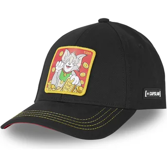 Svart böjd snapback-keps Tom T11 Looney Tunes från Capslab
