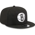 svart-platt-snapback-keps-9fifty-draft-edition-2023-fran-brooklyn-nets-nba-av-new-era