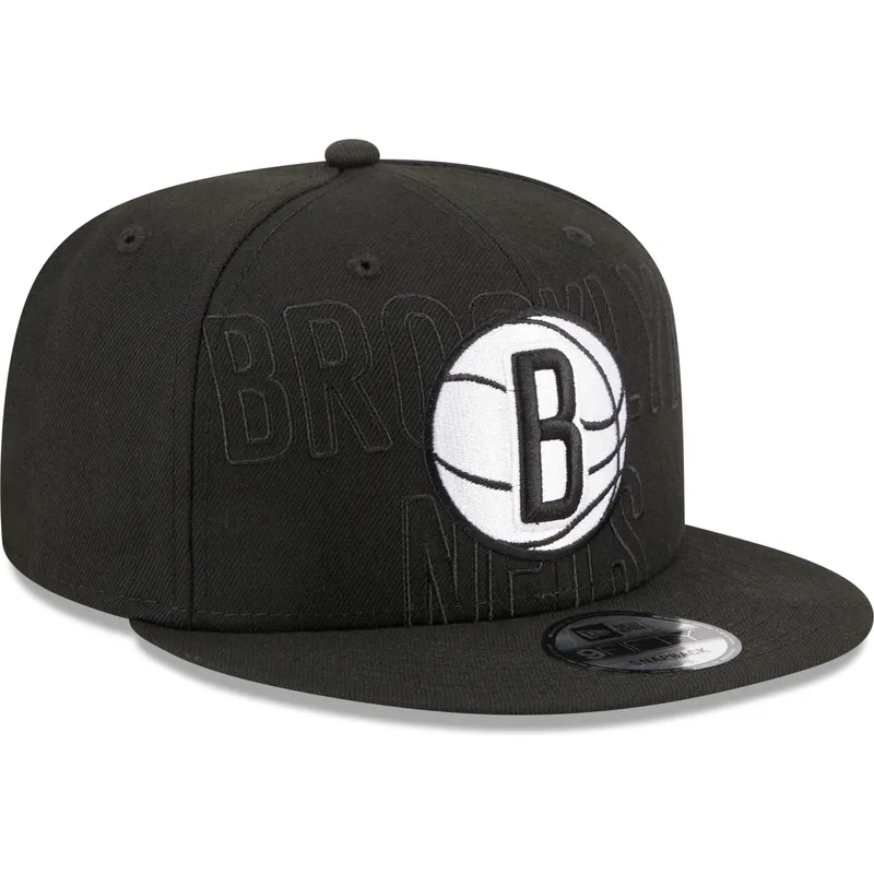 cappello-piatto-nero-snapback-9fifty-draft-edition-2023-dei-brooklyn-nets-nba-di-new-era