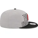 gorra-plana-gris-y-negra-snapback-9fifty-draft-edition-2023-de-portland-trail-blazers-nba-de-new-era