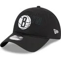 verstellbare-schwarze-curved-cap-9twenty-draft-edition-2023-der-brooklyn-nets-nba-von-new-era