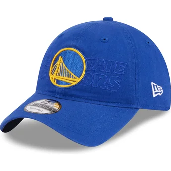 Șepci curbată albastru bandă reglabilă 9TWENTY Draft Edition 2023 de Golden State Warriors NBA de New Era