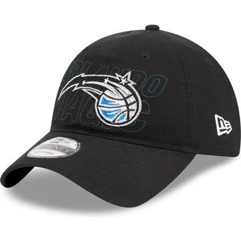 Schwarze verstellbare gebogene Kappe 9TWENTY Draft Edition 2023 von Orlando Magic NBA von New Era
