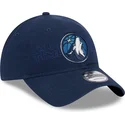 granatowa-regulowana-czapka-z-zakrzywionym-daszkiem-9twenty-draft-edition-2023-minnesota-timberwolves-nba-od-new-era