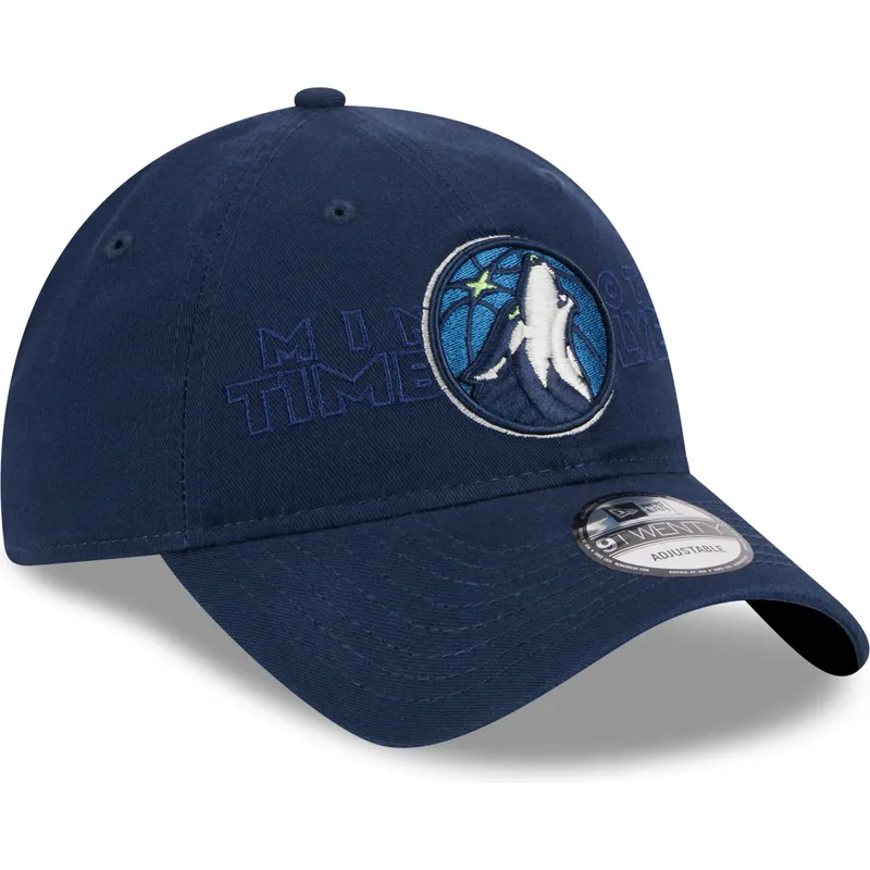 epci-curbata-bleumarin-reglabila-9twenty-draft-edition-2023-de-minnesota-timberwolves-nba-de-new-era