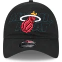 cappello-curvo-nero-regolabile-9twenty-draft-edition-2023-dei-miami-heat-nba-di-new-era
