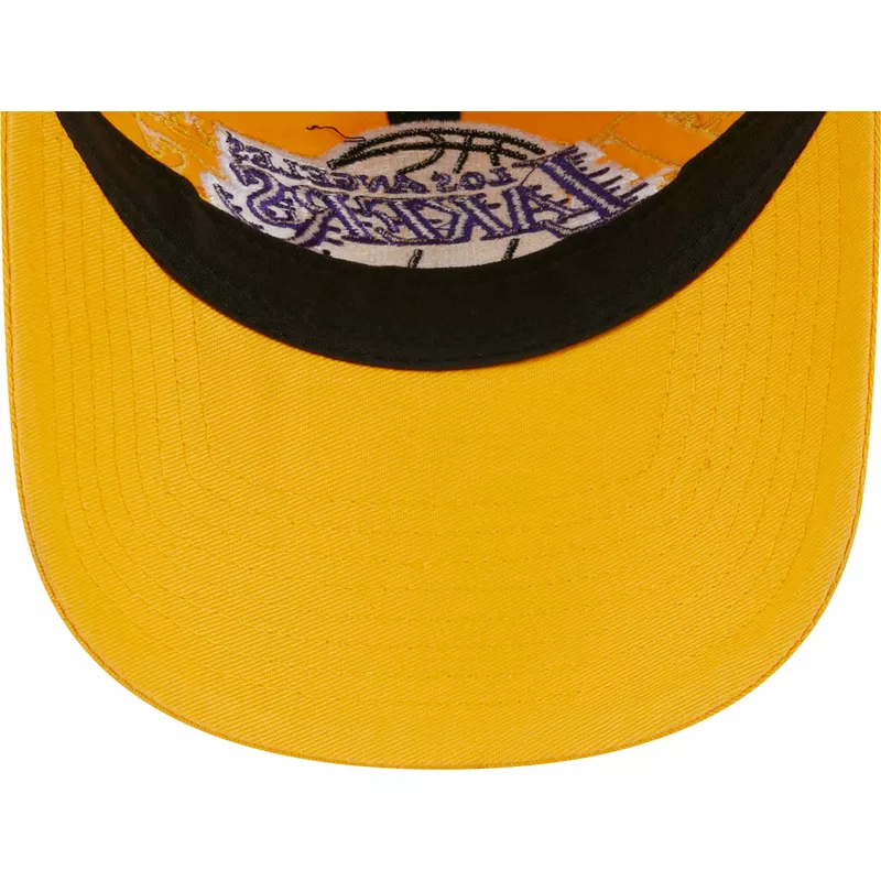 New Era Curved Brim 9TWENTY Draft Edition 2023 Los Angeles Lakers NBA  Yellow Adjustable Cap