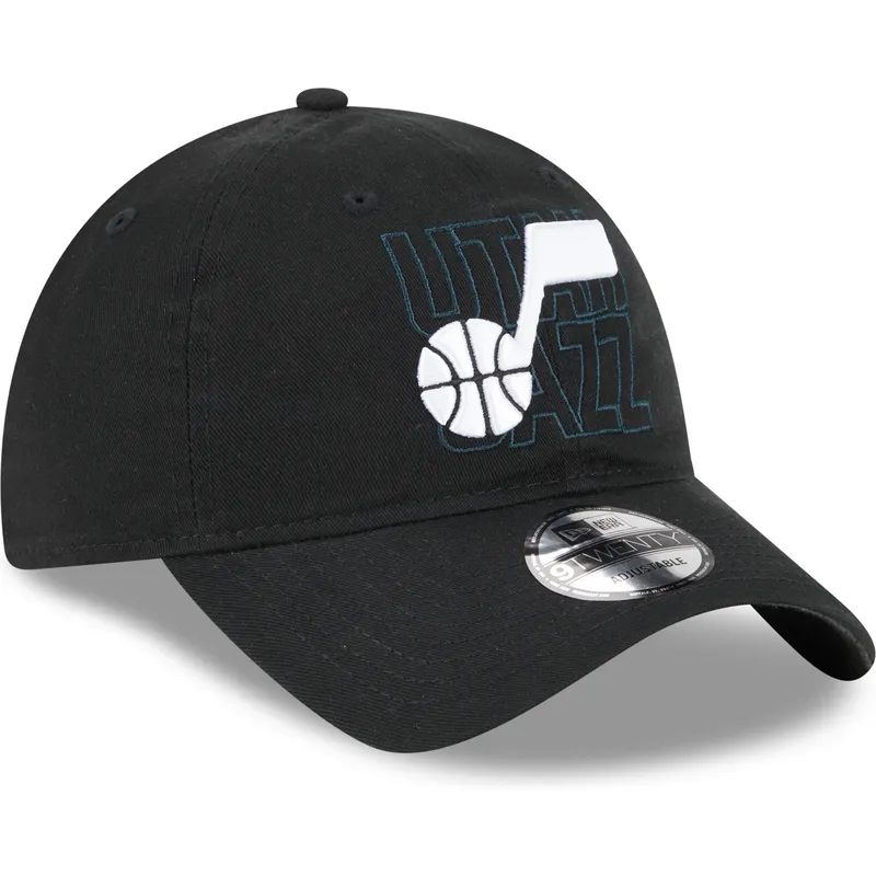 svart-bojd-justerbar-keps-9twenty-draft-edition-2023-fran-utah-jazz-nba-av-new-era