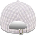 ljuslila-bojd-justerbar-keps-for-dam-9twenty-gingham-fran-new-york-yankees-mlb-av-new-era
