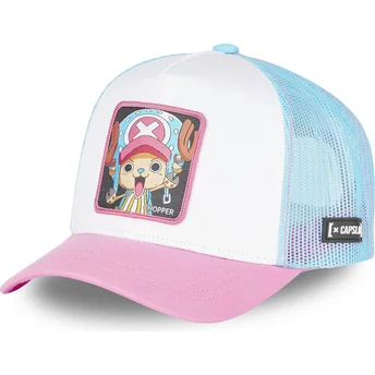 casquette-trucker-blanche-bleue-et-rose-tony-tony-chopper-cho4-one-piece-capslab