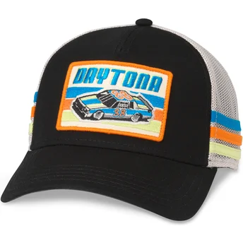 Czapka trucker czarno-biała snapback Daytona International Speedway Tri Color od American Needle