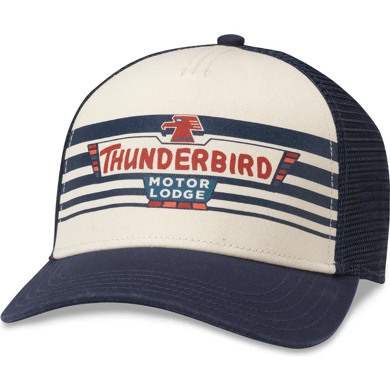 cappello-trucker-bianco-e-blu-navy-snapback-thunderbird-motor-lodge-sinclair-di-american-needle