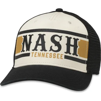 Trucker-Cap weiß und schwarz Snapback Nashville Tennessee Sinclair von American Needle