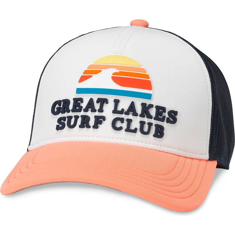 gorra-trucker-blanca-azul-marino-y-naranja-snapback-great-lakes-surf-club-riptide-valin-de-american-needle