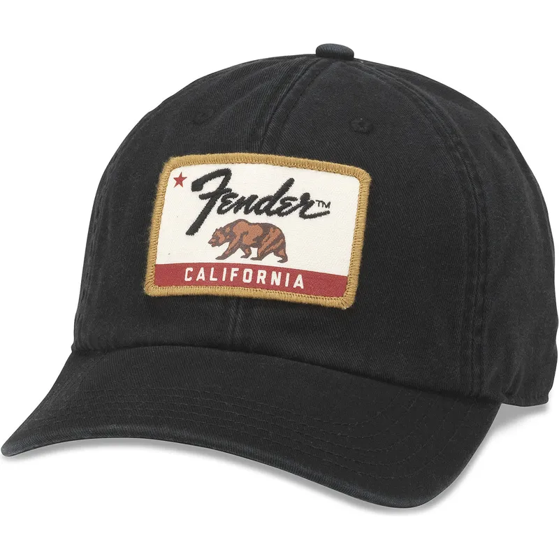 casquette-courbee-noire-ajustable-fender-hepcat-american-needle