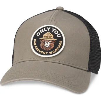 Șepci curbată camionagiu maro snapback Smokey Bear Valin de American Needle