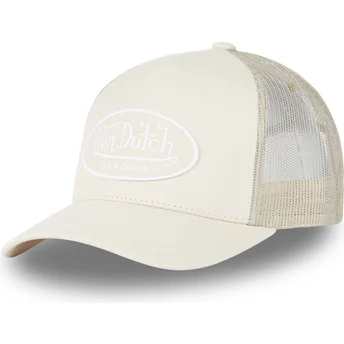 Czapka trucker beżowa regulowana LOF B5B Von Dutch