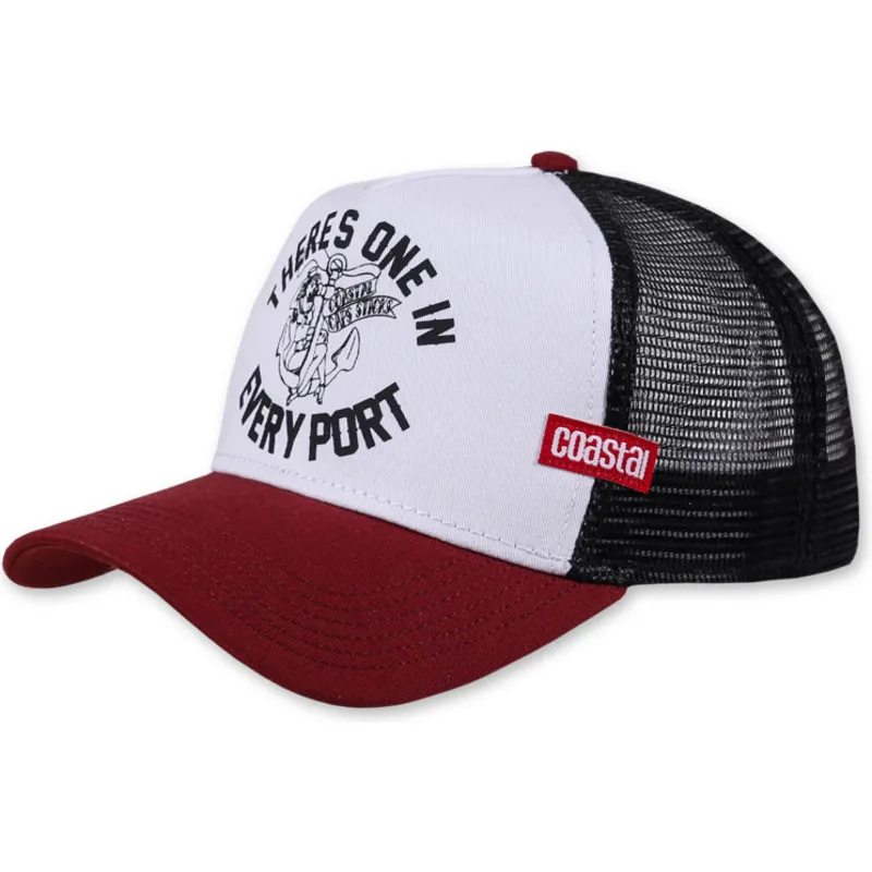 cappellino-trucker-bianco-nero-e-rosso-theres-one-in-every-port-hft-di-coastal