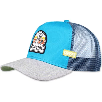 Șepci curbată albastru snapback Coffee To Ride HFT de Coastal