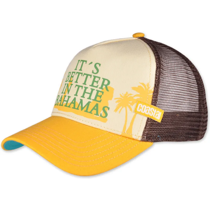 czapka-trucker-zolta-i-brazowa-it-s-better-in-the-bahamas-hft-od-coastal