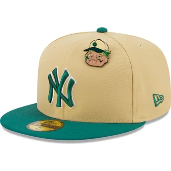 epci-plata-bej-fitted-59fifty-the-elements-earth-pin-de-new-york-yankees-mlb-de-new-era