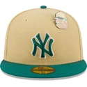 epci-plata-bej-fitted-59fifty-the-elements-earth-pin-de-new-york-yankees-mlb-de-new-era