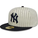 epci-plata-bej-fitted-59fifty-retro-script-de-new-york-yankees-mlb-de-new-era