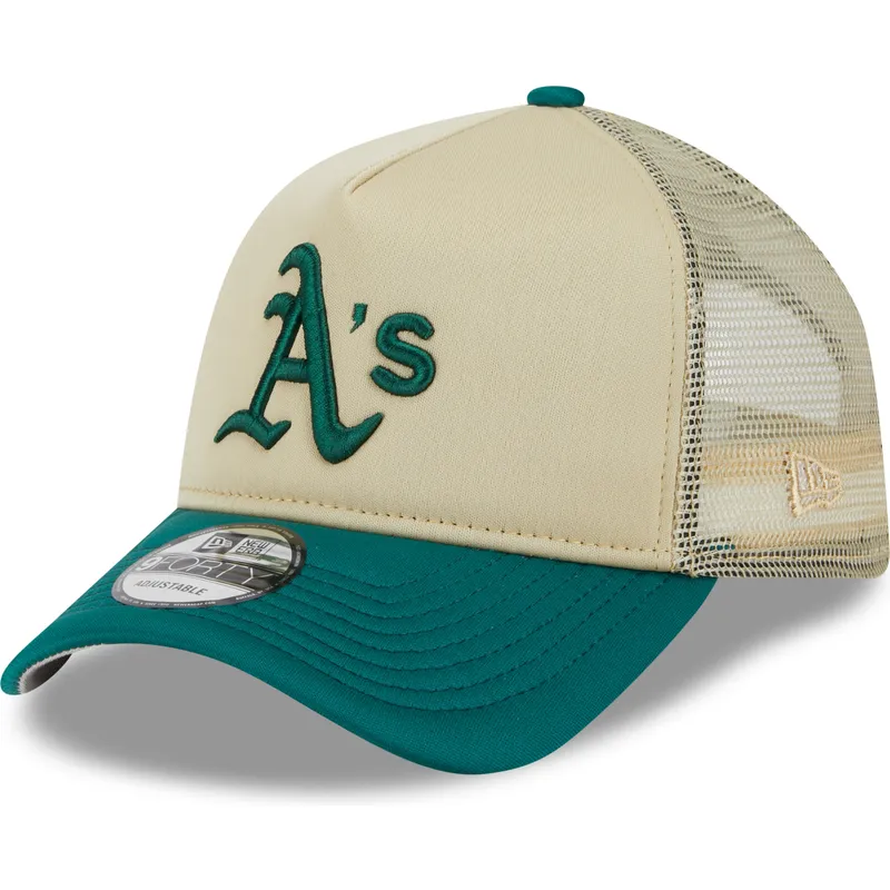 epci-curbata-bej-snapback-9forty-a-frame-all-day-de-oakland-athletics-mlb-de-new-era