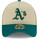 epci-curbata-bej-snapback-9forty-a-frame-all-day-de-oakland-athletics-mlb-de-new-era