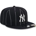 new-york-yankees-mlb-new-era-9fifty-pinstripe-visor-clip-marinbla-snapback-flat-keps