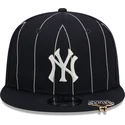 new-york-yankees-mlb-new-era-9fifty-pinstripe-visor-clip-marinbla-snapback-flat-keps