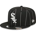 epci-plata-negru-snapback-9fifty-pinstripe-visor-clip-de-chicago-white-sox-mlb-de-new-era