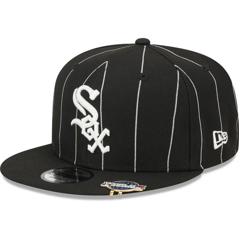 epci-plata-negru-snapback-9fifty-pinstripe-visor-clip-de-chicago-white-sox-mlb-de-new-era