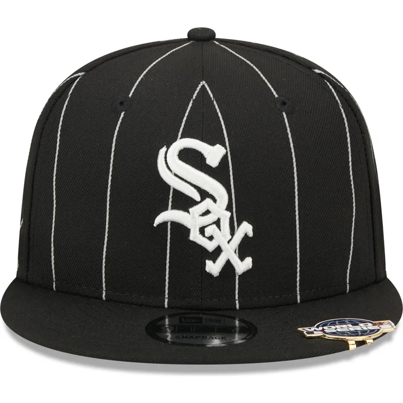 epci-plata-negru-snapback-9fifty-pinstripe-visor-clip-de-chicago-white-sox-mlb-de-new-era