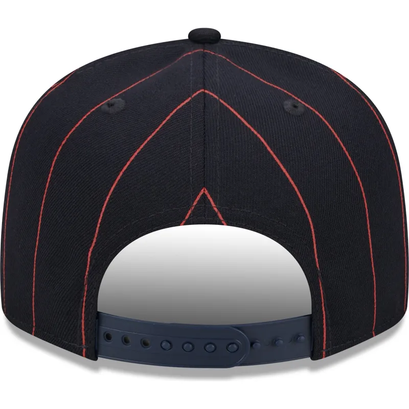marineblaue-flache-snapback-kappe-9fifty-pinstripe-visor-clip-der-boston-red-sox-mlb-von-new-era