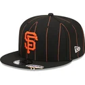 san-francisco-giants-mlb-new-era-svart-snapback-9fifty-keps-med-platt-skarm-och-nalrandig-skarmklamma