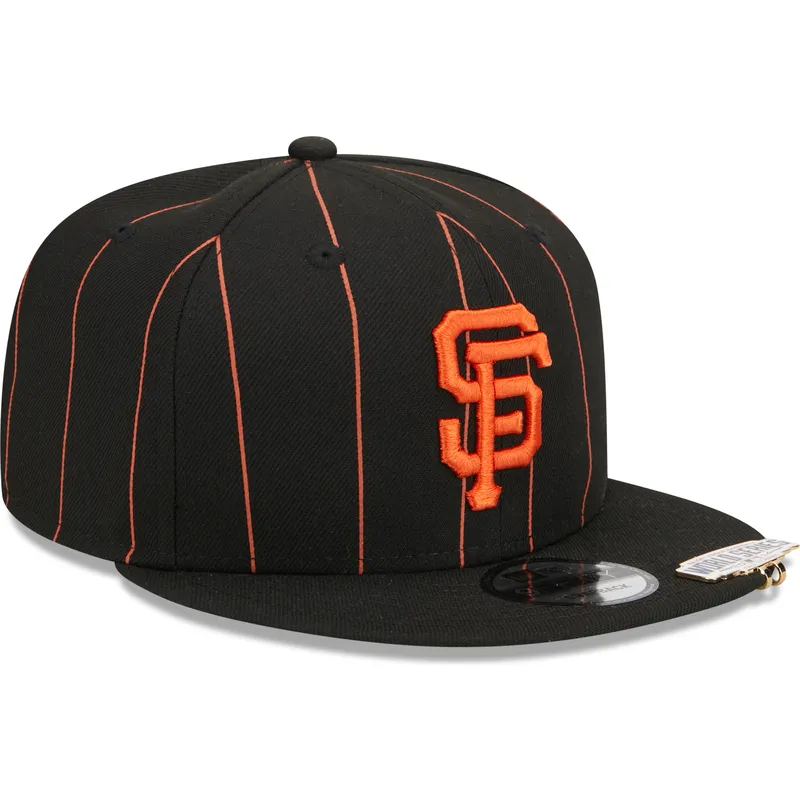 epci-plata-negru-snapback-9fifty-pinstripe-visor-clip-de-san-francisco-giants-mlb-de-new-era